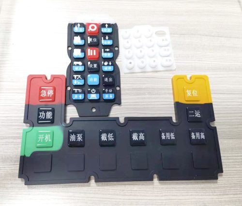 Silicone Keypad with Epoxy Coating