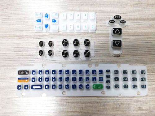 Silicone Keypad with Epoxy Coating